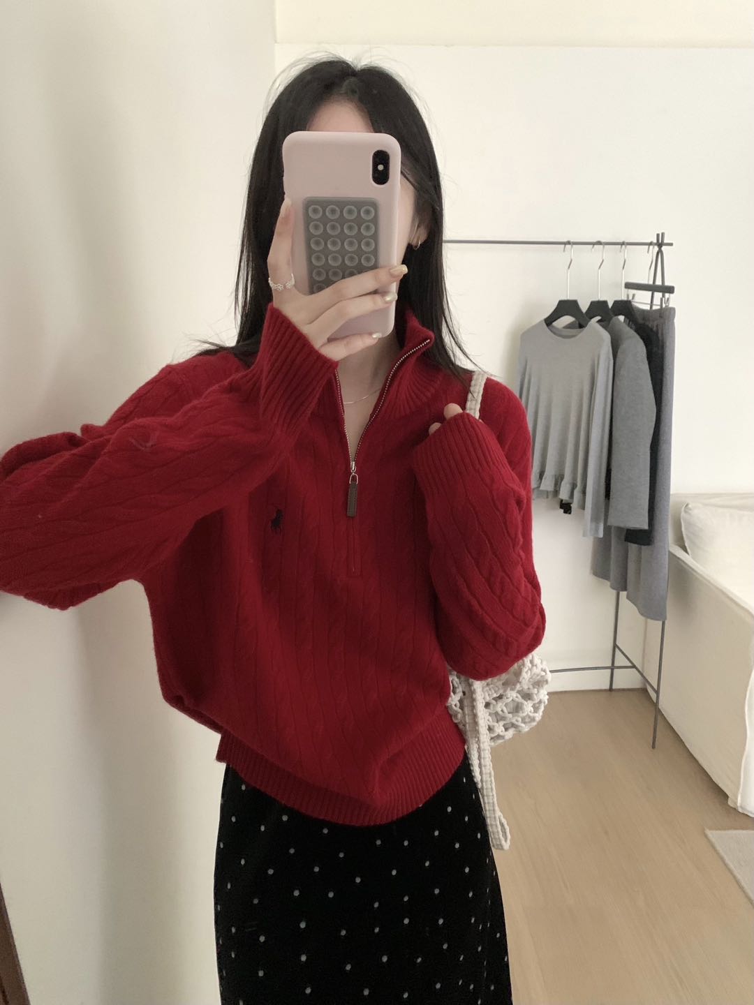 Kelly Designs 100% Wool Half-Zip Cable Knit Sweater – Five Colors (Instock)