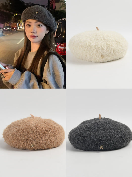 Kelly Designs Teddy Textured Beret Hat (Instock)