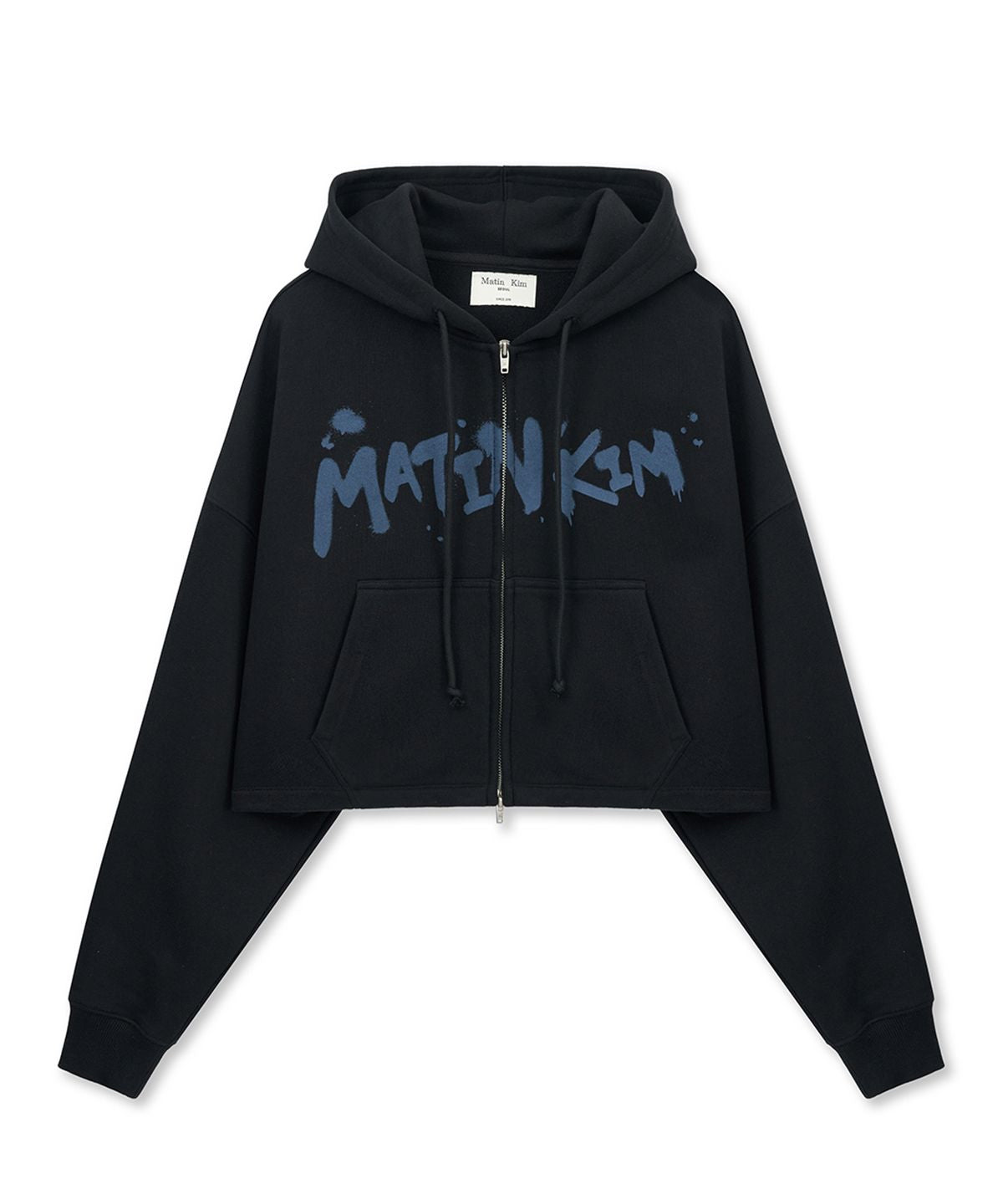Matin Kim Graffiti Logo Crop Hoody Zip Up (Instock)