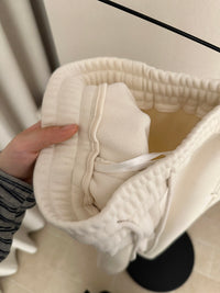 Kelly Designs Silk-Cashmere Fleece-Lined Straight Pants (Instock)