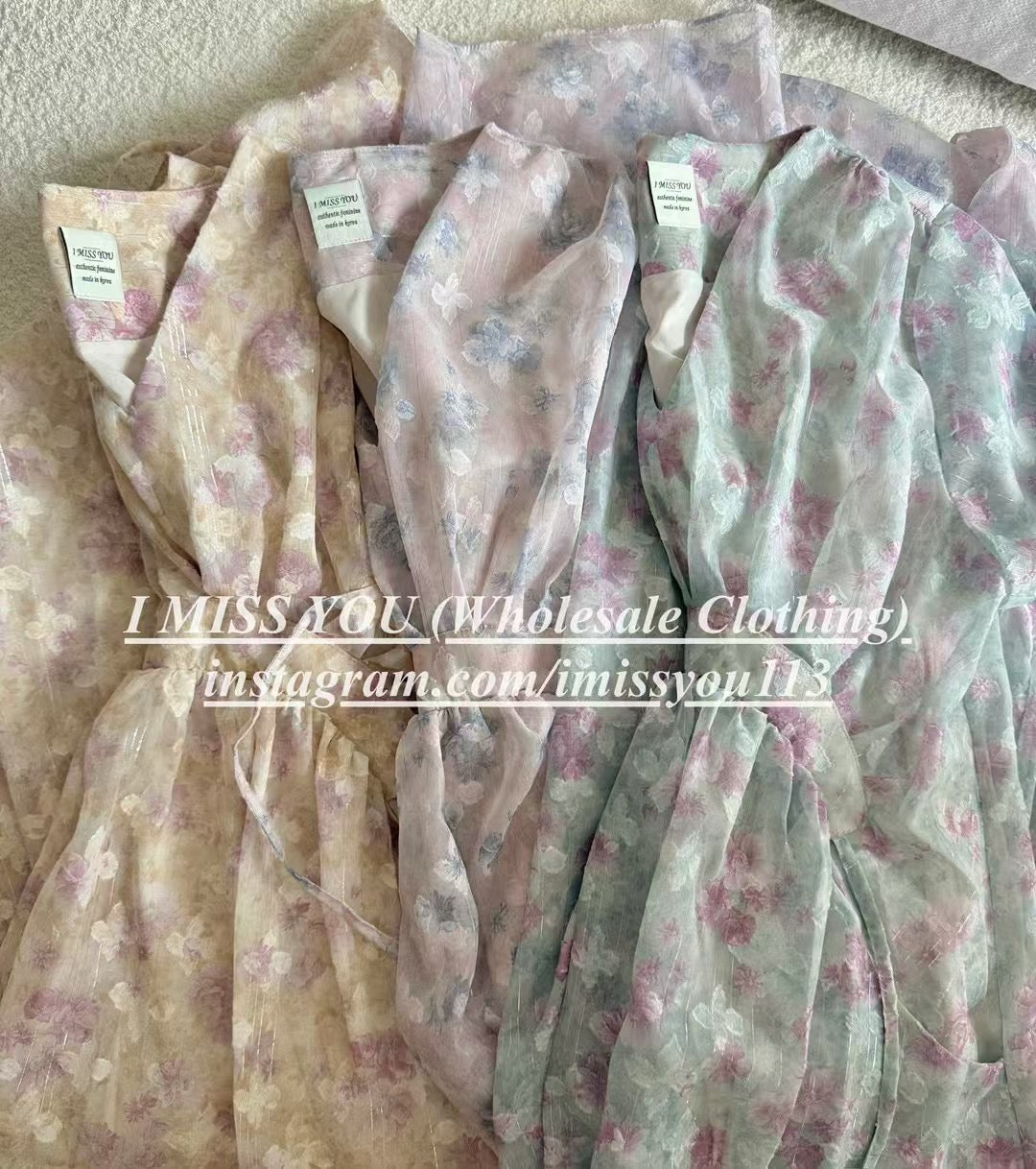 Korean APM Collection I Miss You Yellow Dress (Instock)