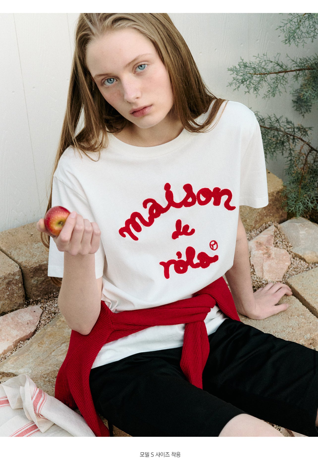MAISON DE ROLA EMBROIDERY T-SHIRT WHITE (Preorder)