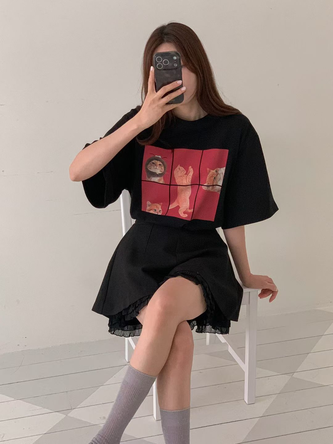 Korean APM Collection Kittens Tshirt-3 Colors (Instock)