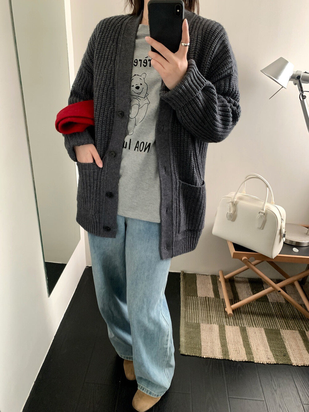 Kelly Designs French Bear Graphic Long-Sleeve Tee – “Mon frère c’est” (Instock)