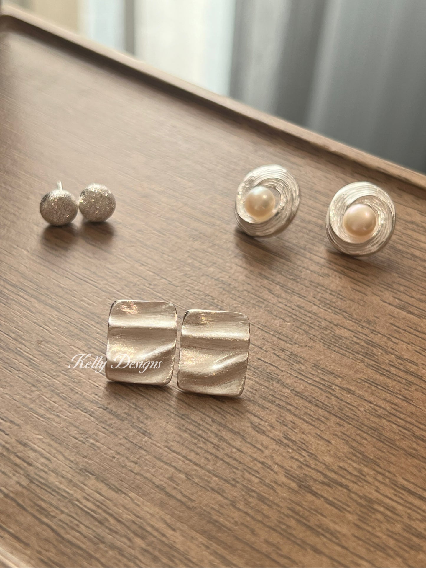 Kelly Designs Silver Simple Earrings (Instock)