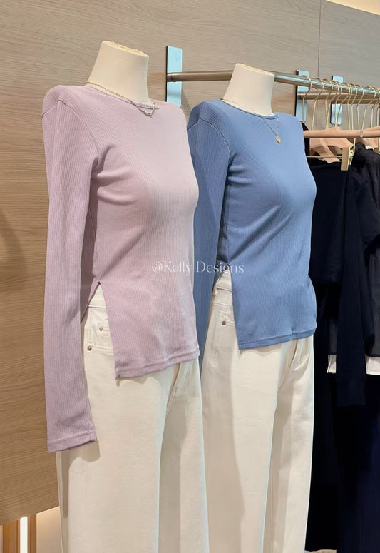 Korean APM Collection Two Colors Slim Fit Long Sleeves (Instock)