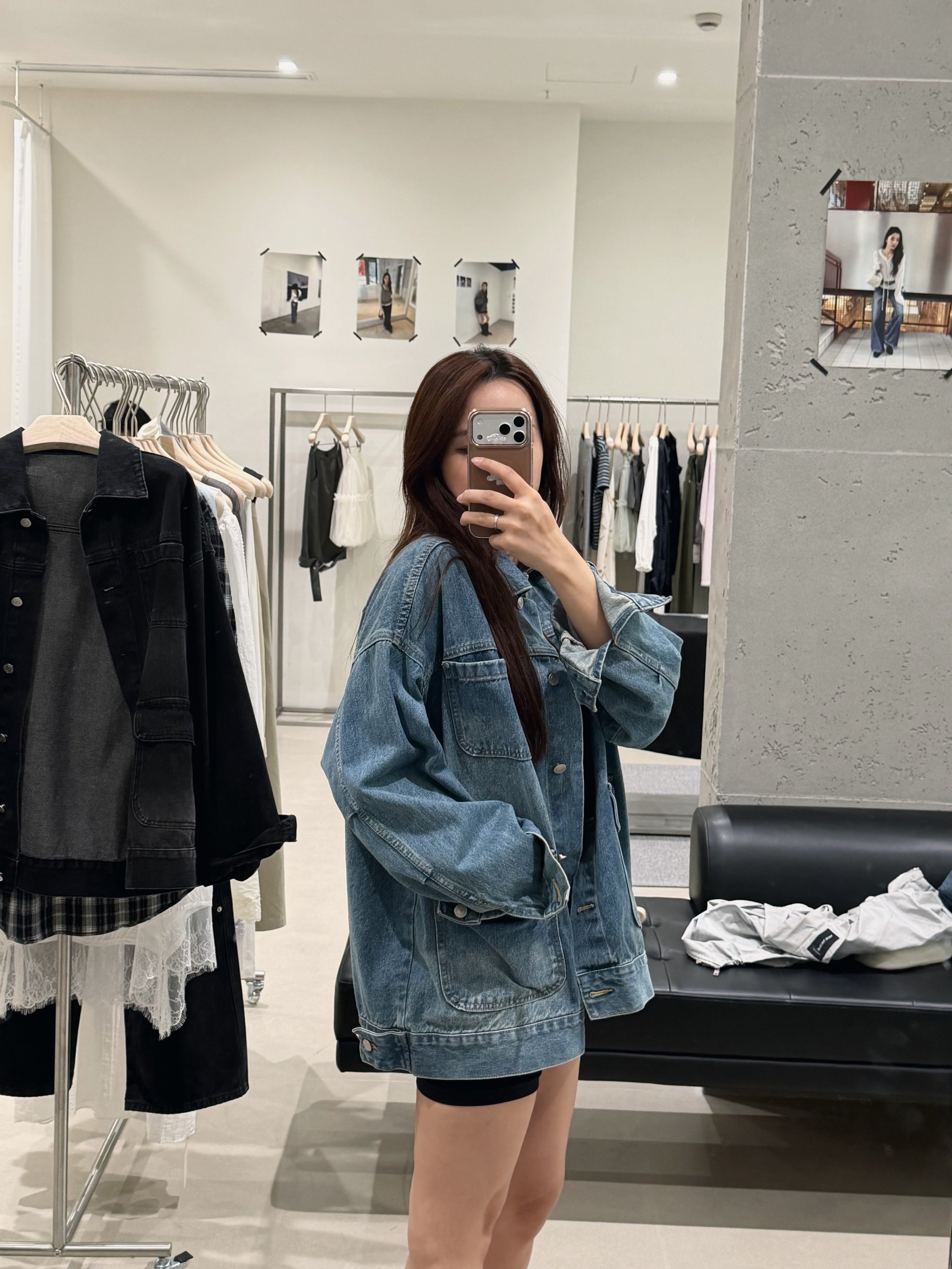 Kelly Designs Denim Oversized Jacket-2 Colors（Instock)