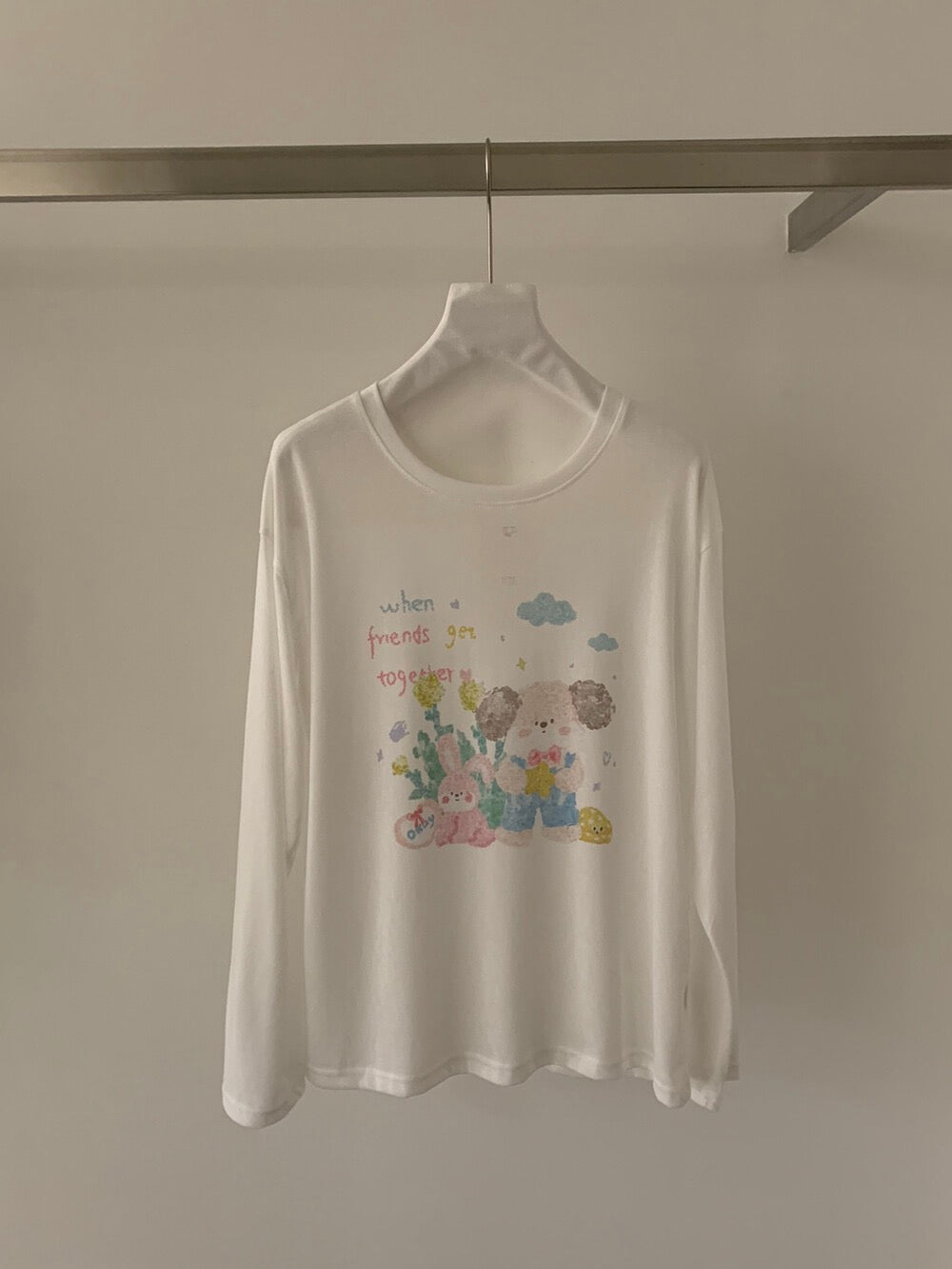 Kelly Designs Casual Graphic Sun Shirt – Puppy Long Sleeve (Instock)