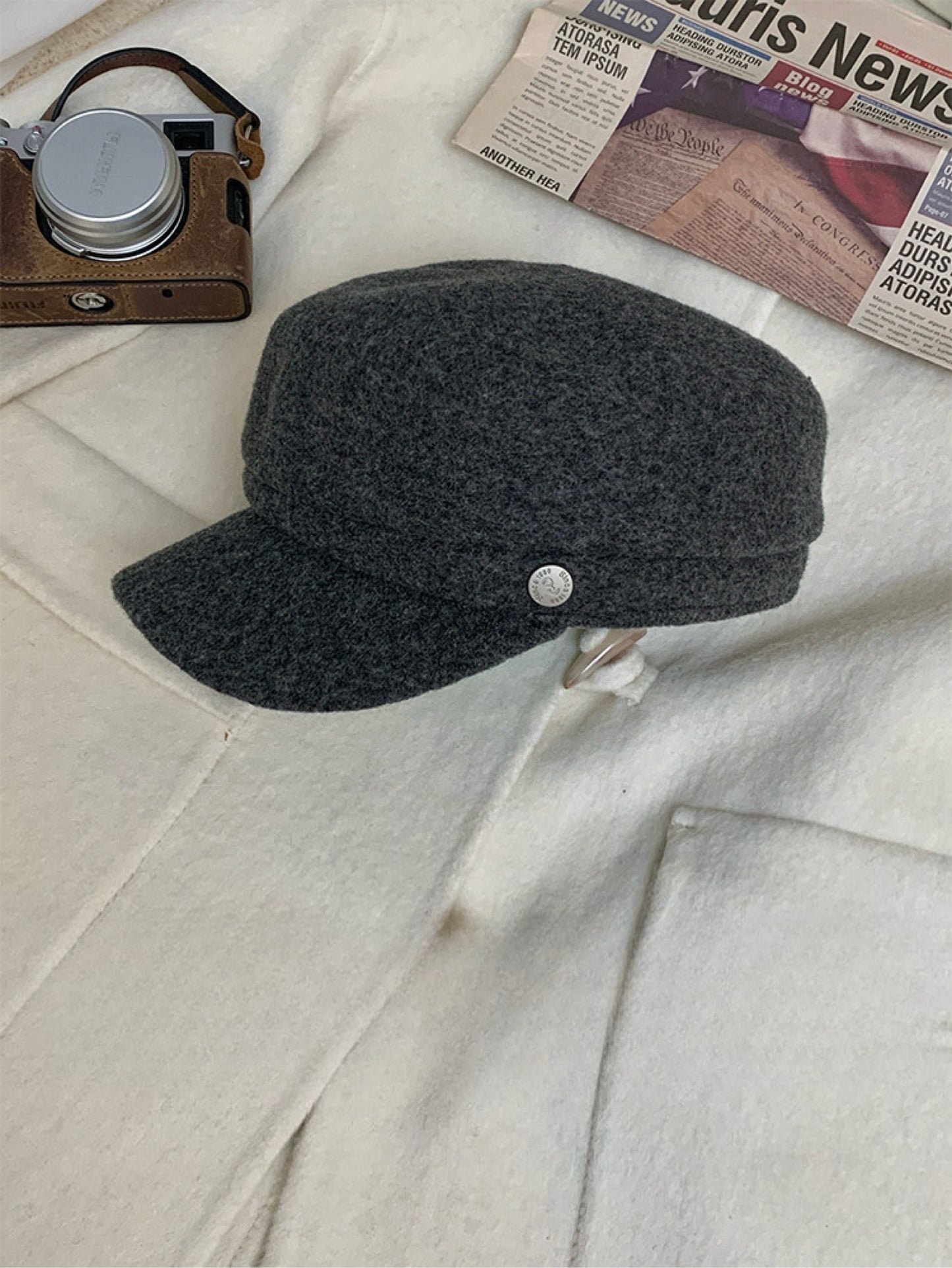 Kelly Designs Wool Blend Newsboy Painter Cap (Instock)