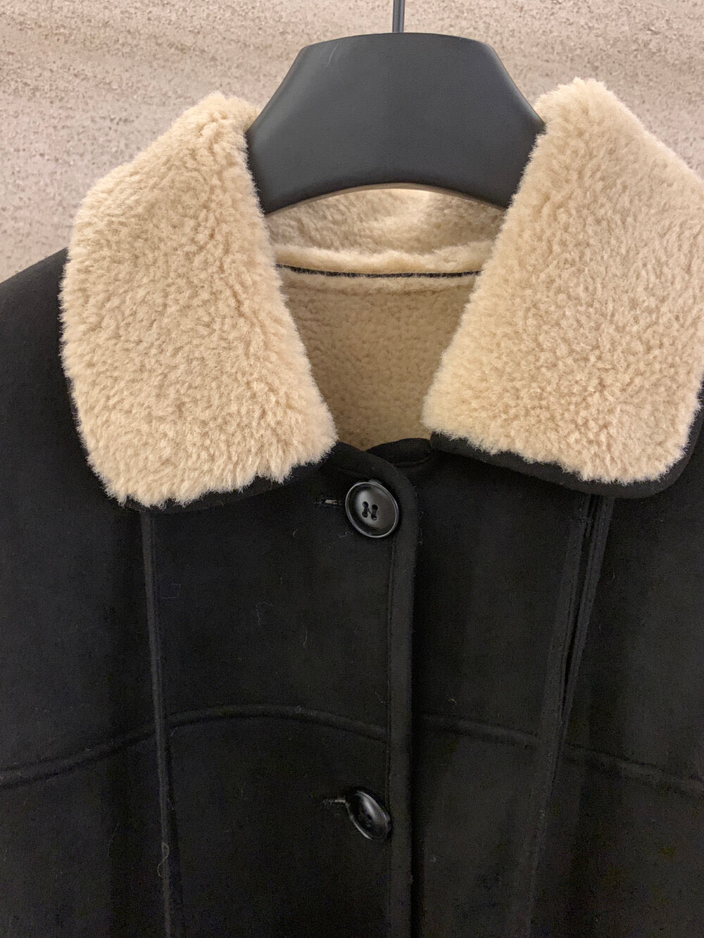 Kelly Designs Fur Black Jacket with Bag(Instock)