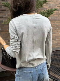 Korean OBJECT Soft Modal Long Sleeve Top (Instock)