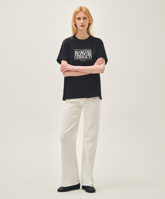Marithe CLASSIC LOGO TEE navy (Instock)