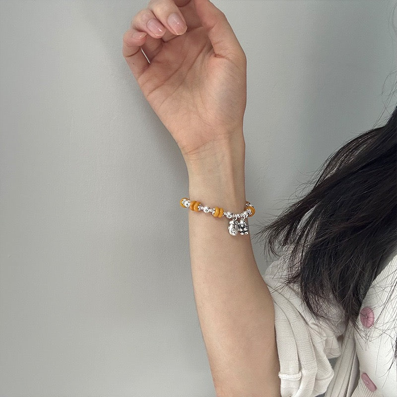 Kelly Designs Beeswax Silver Bracelet (Instock)