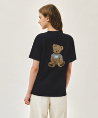 Marithe DOODLE BEAR TEE navy (Instock)