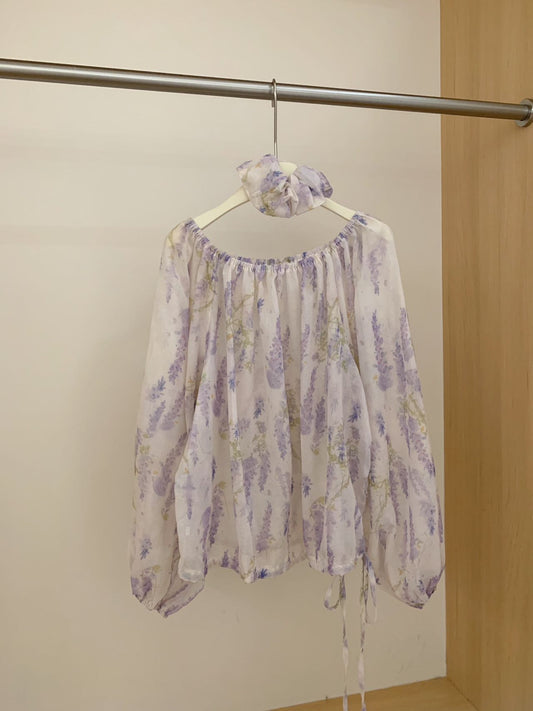 Kelly Designs Off-the-shoulder floral blouse (Instock)