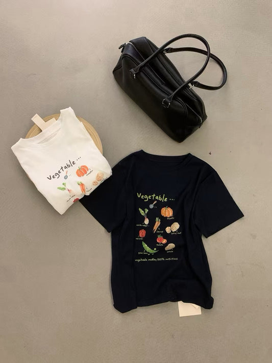 Kelly Designs Vegetable Tshirt- 2 Colors (Instock)
