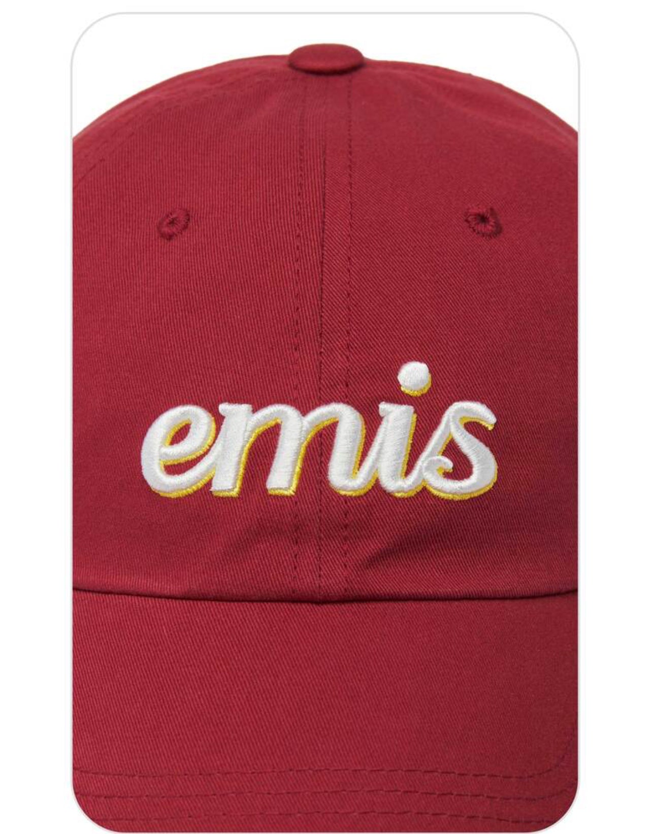 EMIS LAYERED LOGO BALL CAP-RED (Instock)