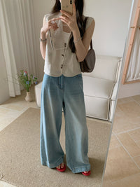 Kelly Designs Two Buttons Four Season Jeans(Instock)