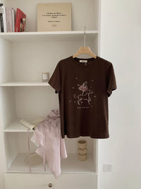 Kelly Designs Ballet Brown Tshirt（Instock)
