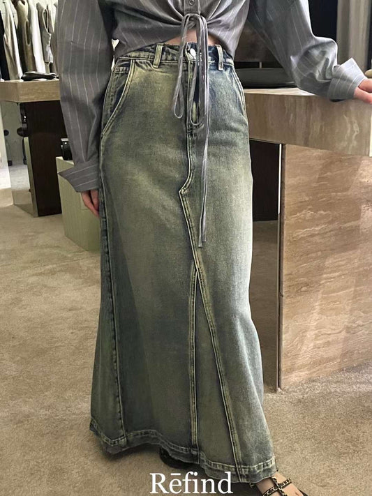 Kelly Designs Long Denim Skirt(Instock)