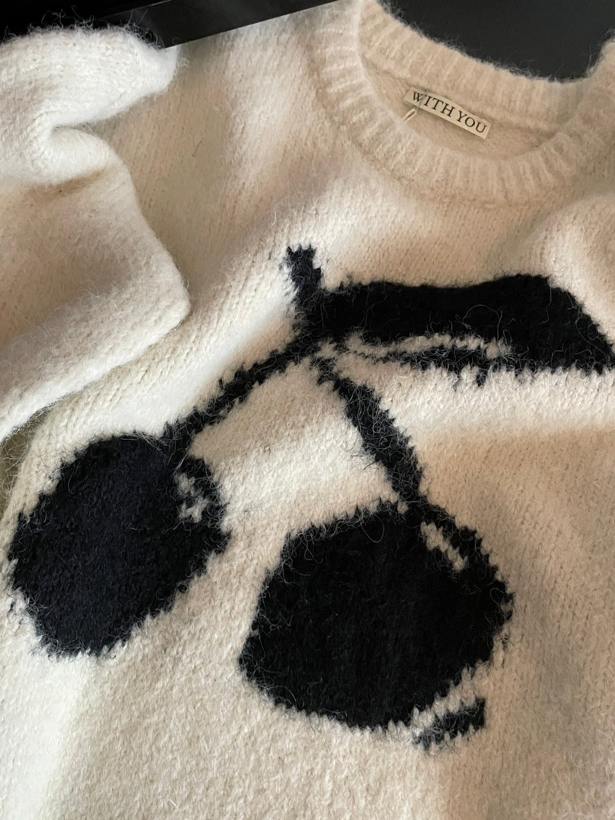 Kelly Designs Beige Cherry Sweatshirt (Instock)