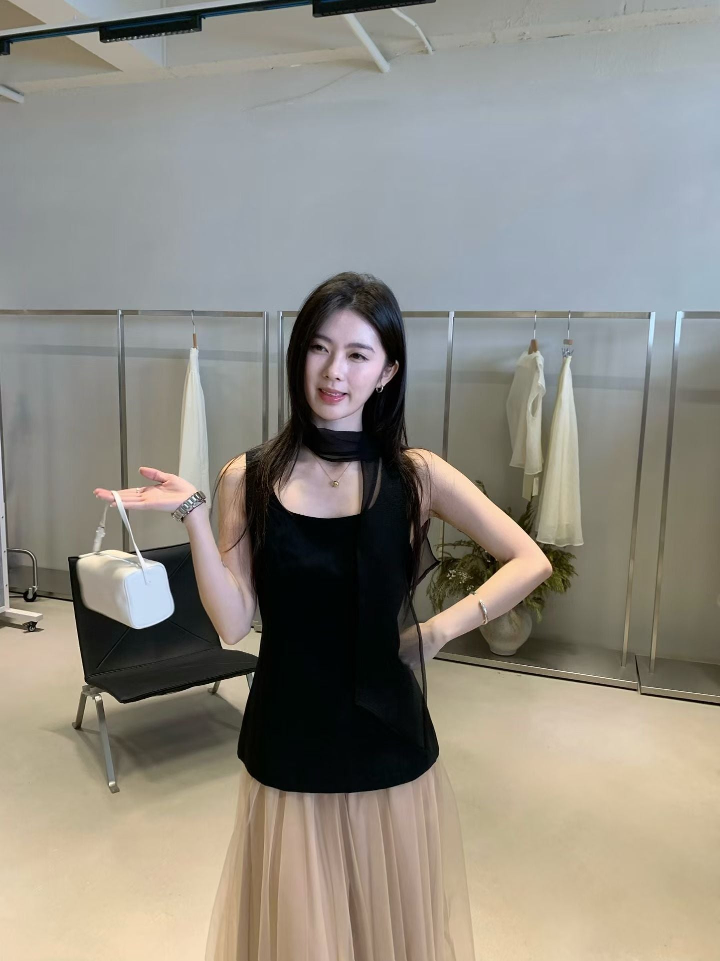 Kelly Designs Elegant Knit Tank & Layered Tulle Skirt Set (Instock)