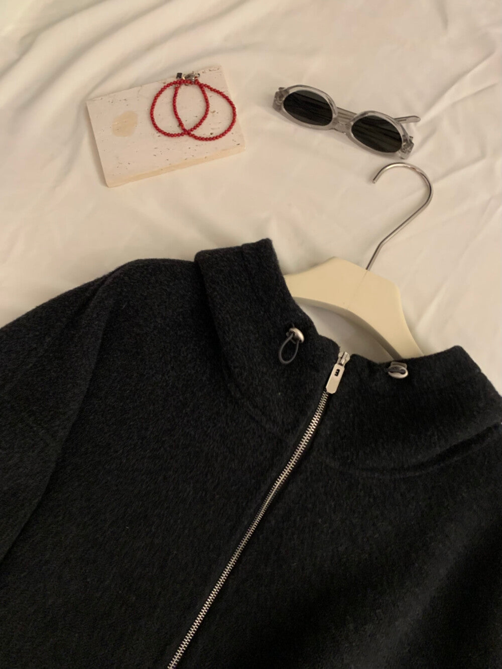 Kelly Designs Handmade 100% Australian Wool Oversized Hooded Coat – Dark Grey (Instock)