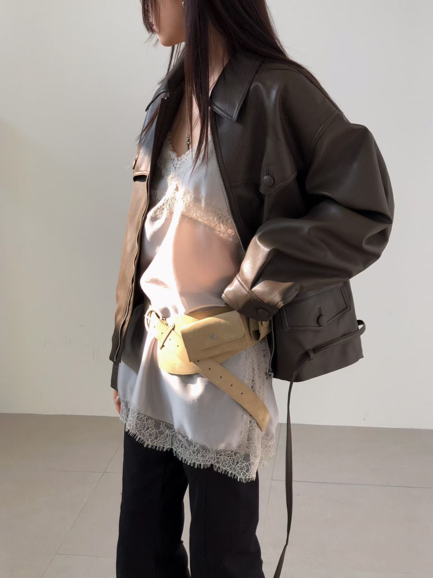 Korean APM Collection Real Leather Jacket (Instock)