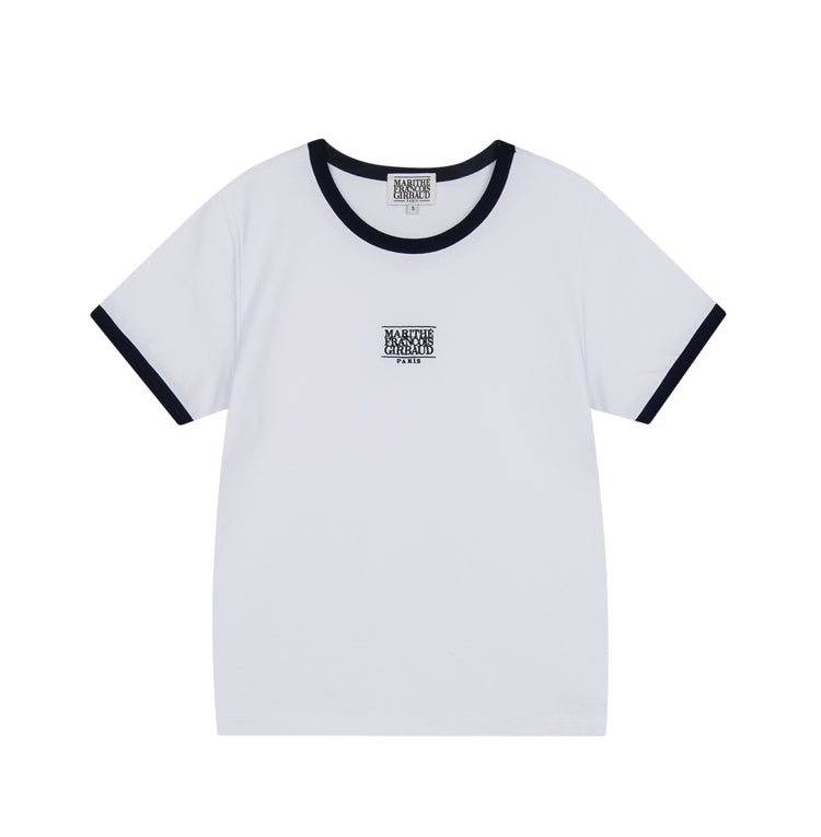 Marithe _W Classic Logo Ringer Tee White (Preorder)