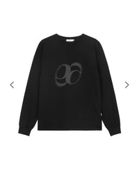 ASON Bebe Oversized Long Sleeve T-Shirt – Black (Instock)