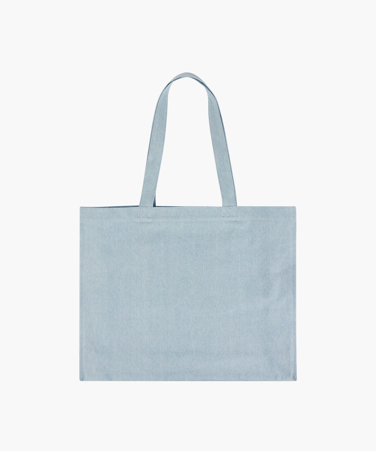 Marithe DRAWING CLASSIC LOGO DENIM ECO BAG light blue (Instock)