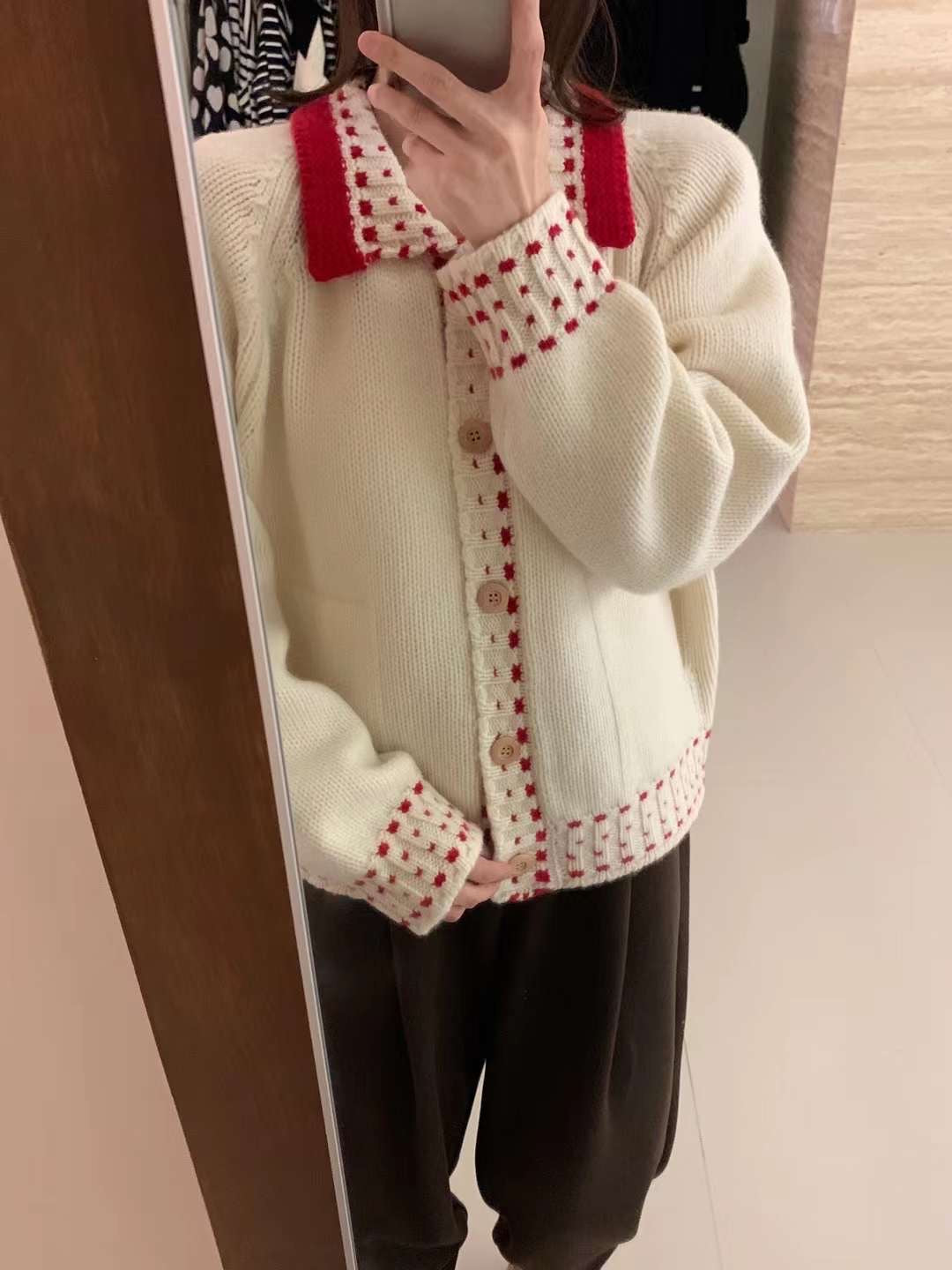 Kelly Designs White Wool Cardigan (Instock)