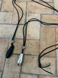 Korean Minimal Drop Pendant Cord Necklace (Instock)