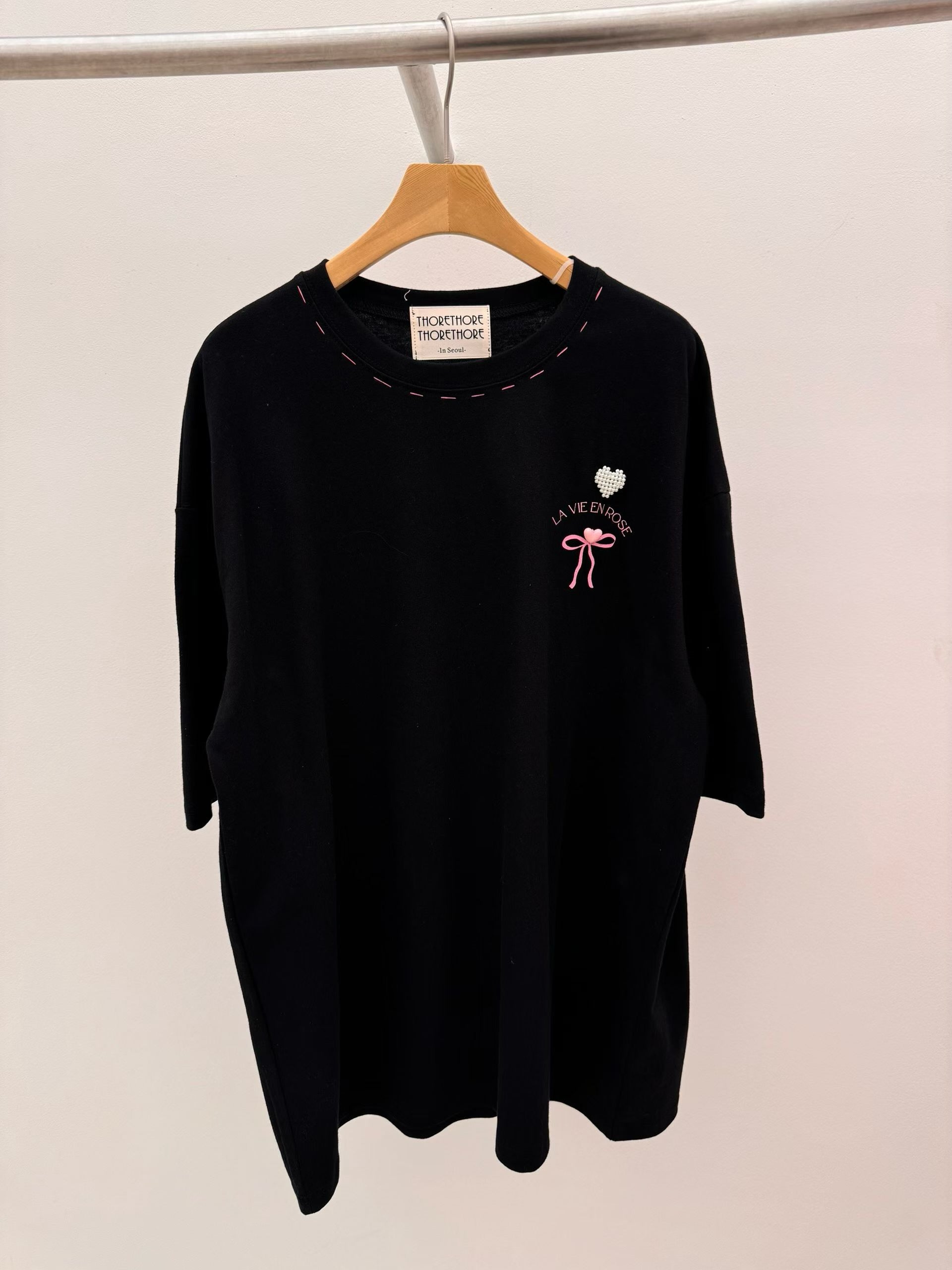 Korean APM Collection Ribbons Oversize Tshirt-3 Colors (Instock)