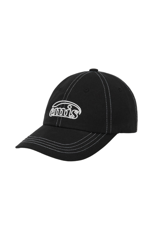 EMIS WHITE STITCH BALL CAP-BLACK (Preorder)