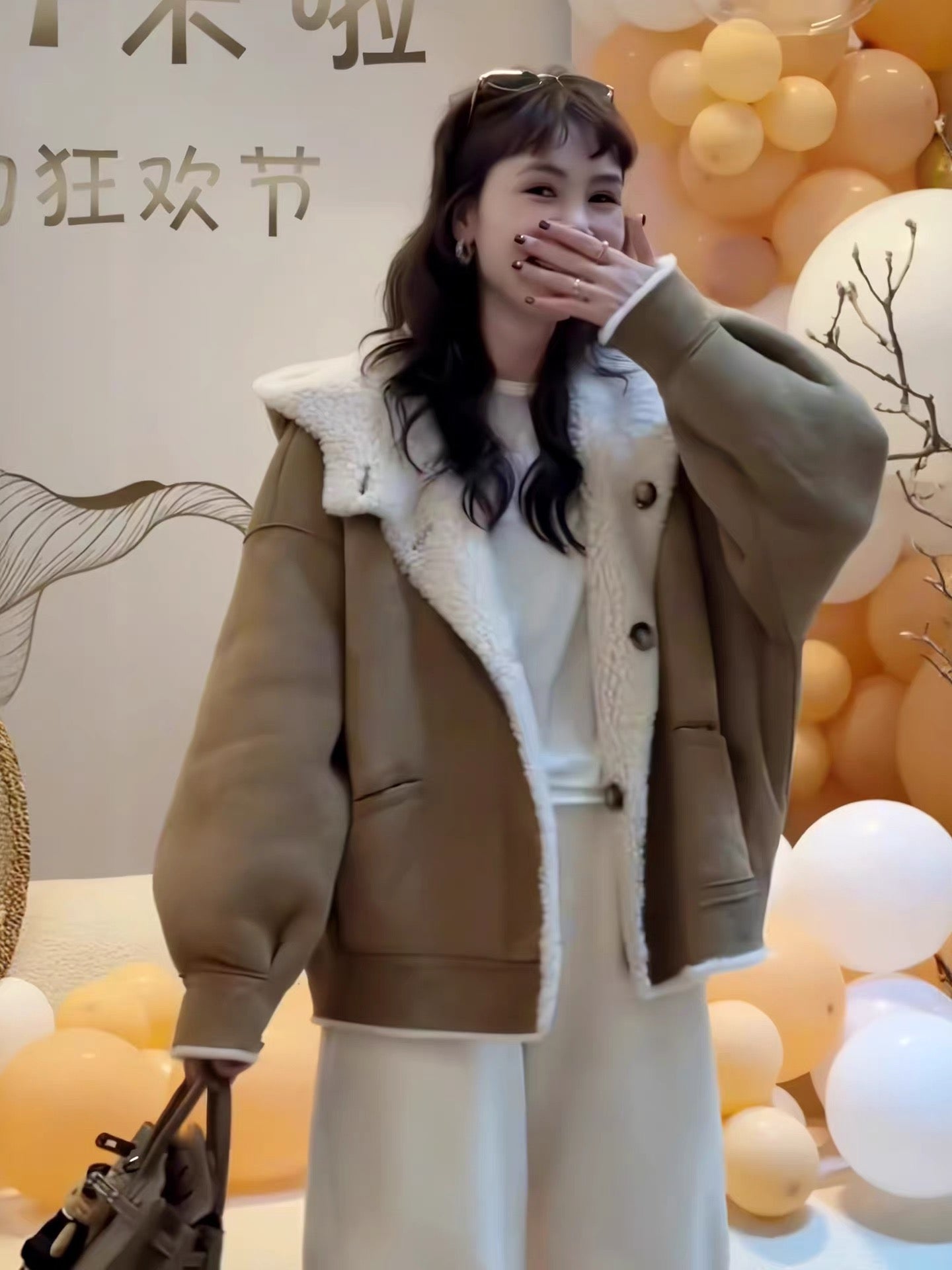 Kelly Designs Reversible Shearling Fleece Jacket – Dual-Side Cozy Winter Coat/100% Wool (Preorder)