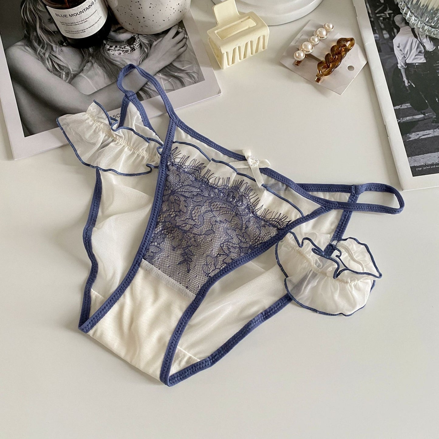 Kelly Designs Beige Blue Underwear(Instock)