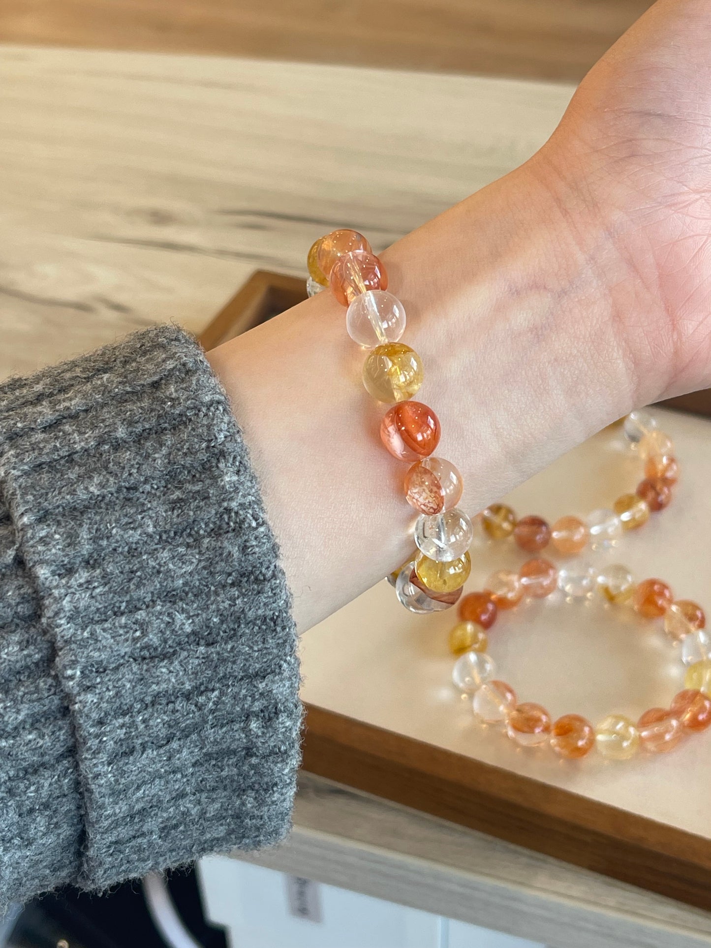 Kelly Designs Koi Gum Flower Natural Crystal (Instock)