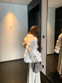 Kelly Designs Fox Fur White Vest (Instock)