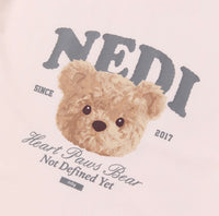 NERDY Face Bear T-Shirt – Light Pink (Instock)