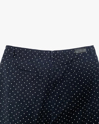 Korean ROBE:L Navy Polka Dot Wide-Leg Pants (Instock)