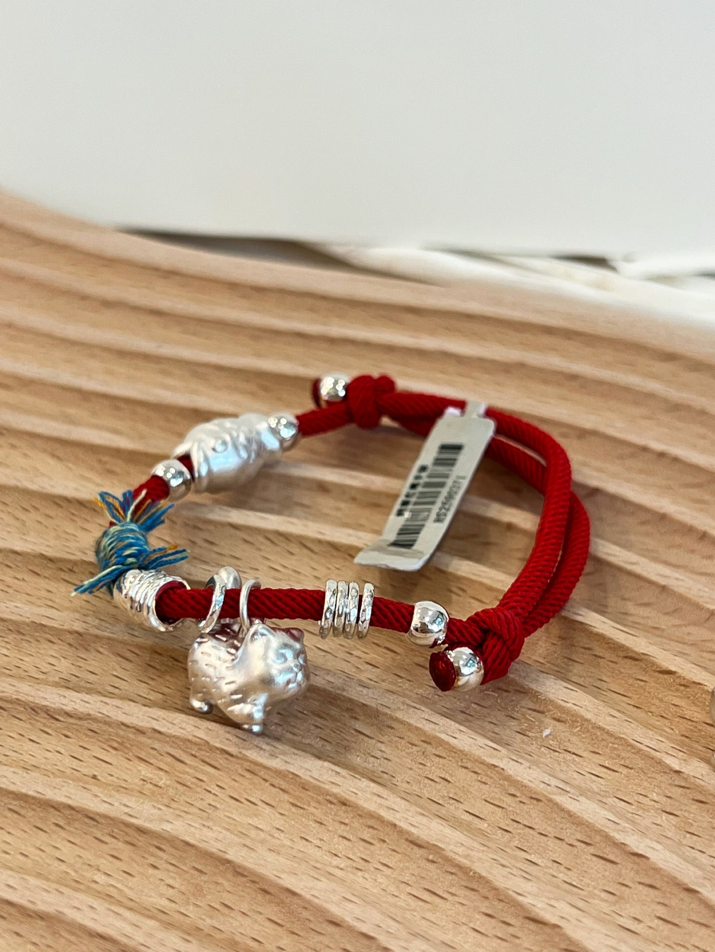 Kelly Designs Red String Cat&Fish Coins Bracelet (Instock)