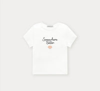 Korean Brand Boucle Shell Logo Top-Ivory (Instock)