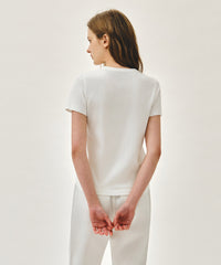 Marithe W DOODLE BEAR TEE White (Instock)