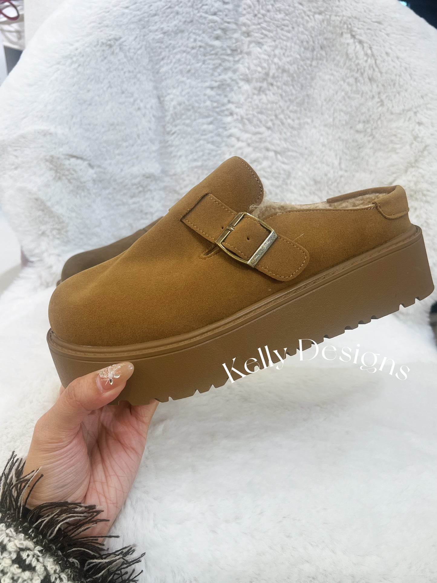 Kelly Designs Environment Fur Two Colors High Court Shoes (Instock)