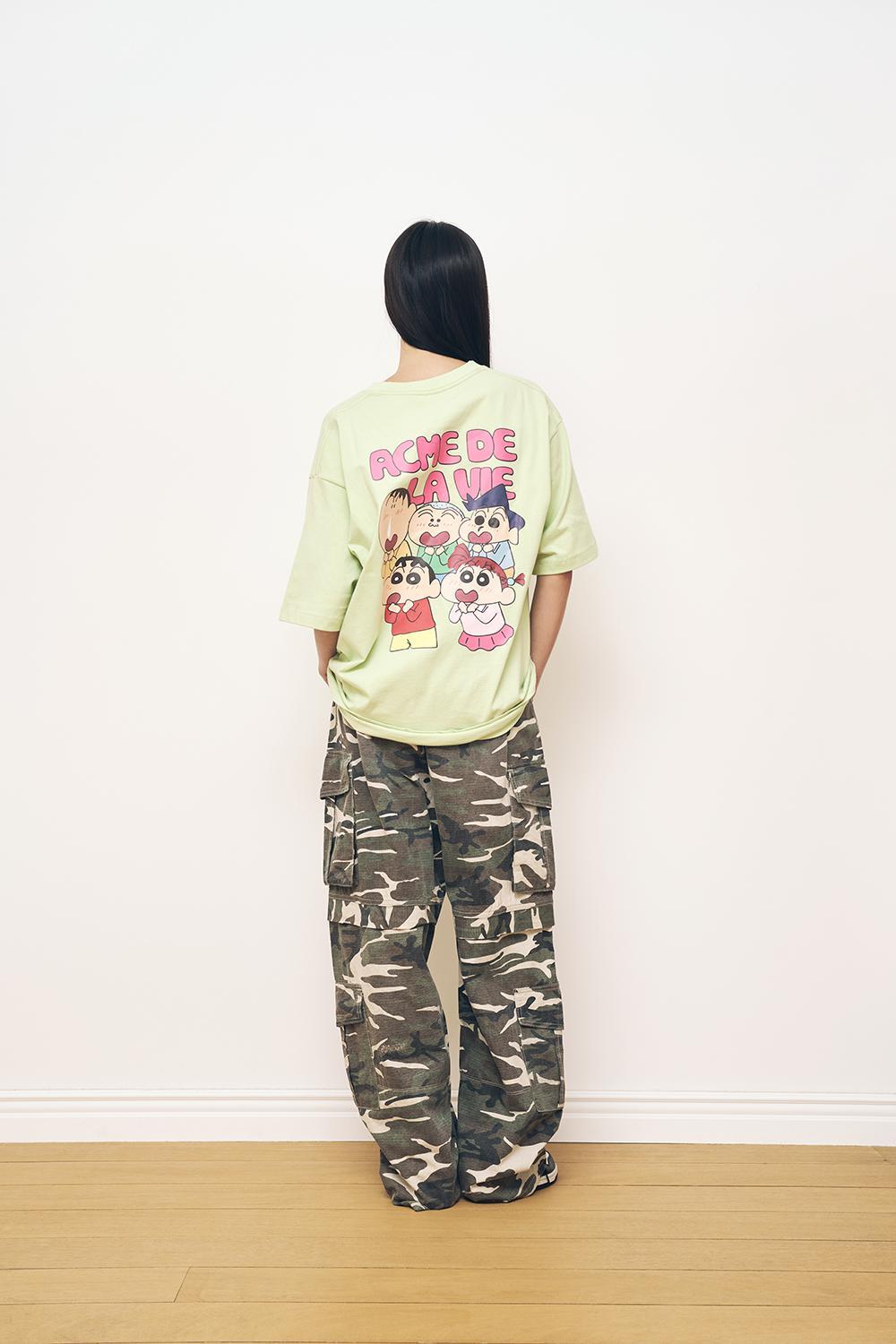 ADLV SHINCHAN AND FRIENDS SHORT SLEEVE MINT T-SHIRT (Instock)