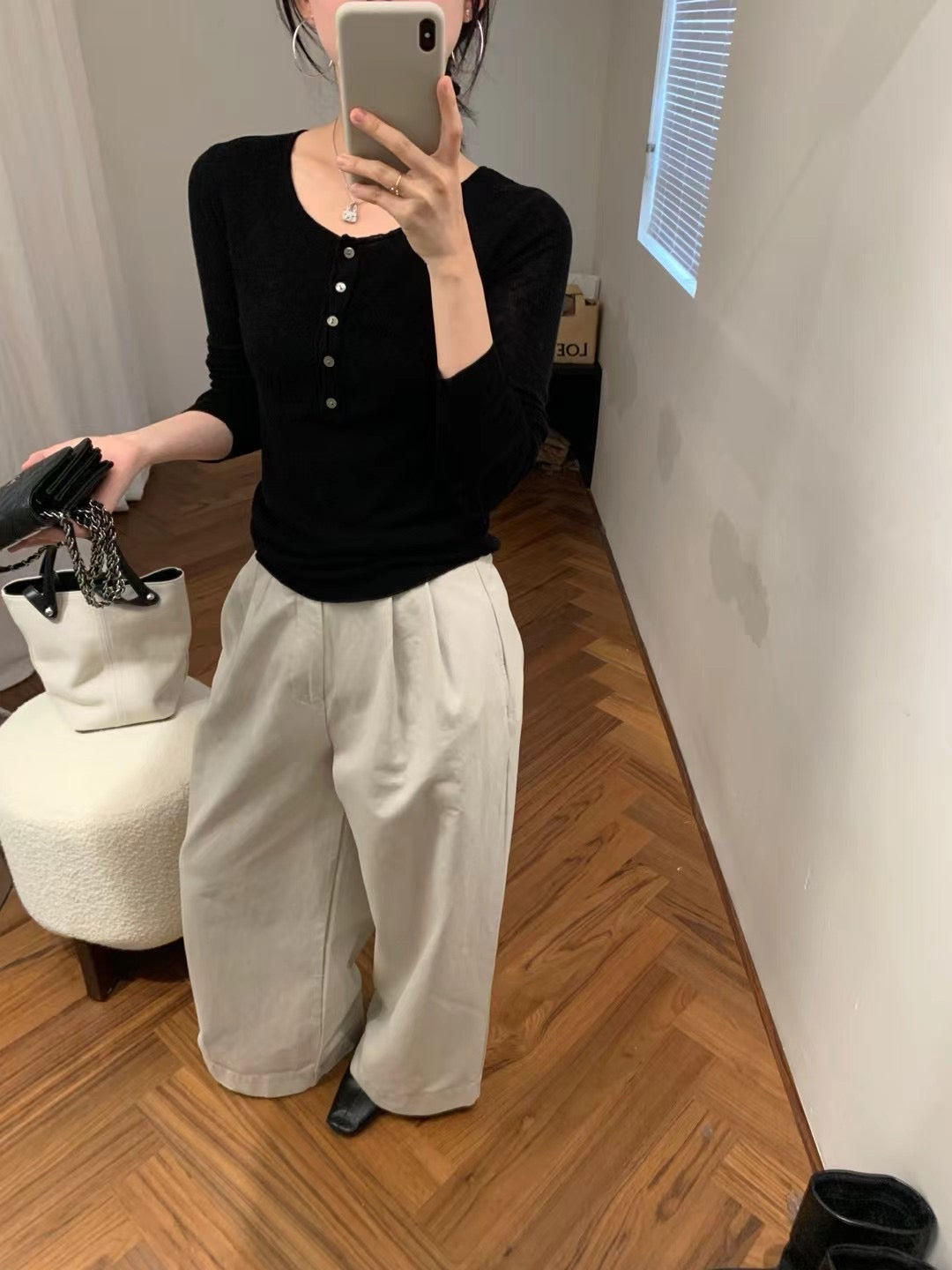 Kelly Designs Round Neck Wool Slim Top (Instock)