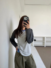 Kelly Designs Contrast Raglan Long Sleeve Tee (Instock)