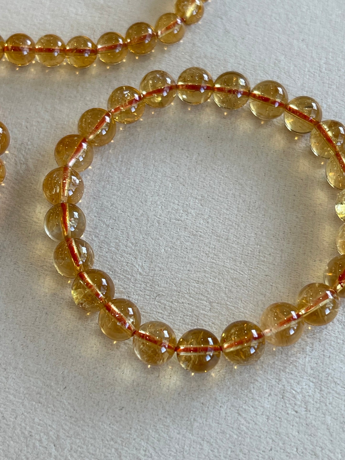 Kelly Designs Glitter Yellow Natural Crystal Bracelet (Instock)