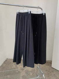 Korean APM Collection Relaxed Wide-Leg Drawstring Trousers (Instock)